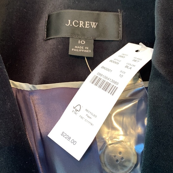 J. Crew Willa Blazer in Stretch Velvet NEW! - Picture 13 of 13